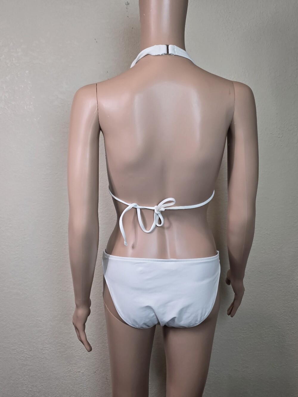 Y2K Ralph Lauren Two-Piece String Bikini White Multi Pony Print Size Medium - Picture 3 of 10